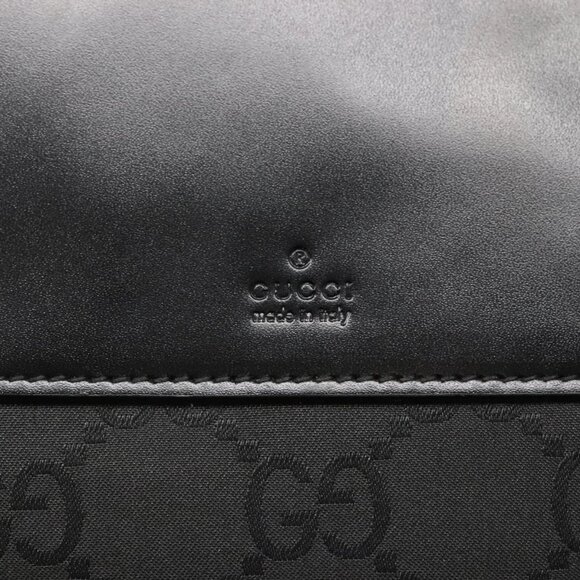 GUCCI GG Canvas Tote Bag Outlet Black Silver 180450 Auth ep10324 - Picture 13 of 16